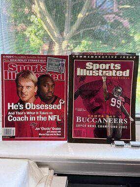 🏆 Tampa Bay Buccaneers Super Bowl XXXVII Collector Set | 2 SI Magazines 🏆🏈